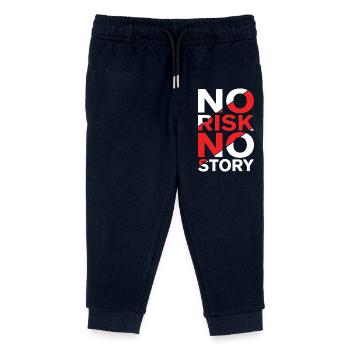 Pas de risque, pas d’histoire - Pantalon de jogging enfant bio Stanley/Stella - marine - Devant