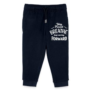 Stay Present and Move Forward - Kids Organic Sweatpants by Stanley/Stella - navy - Front