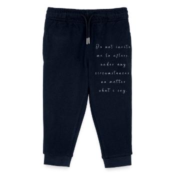 Techno House Electro Festival Hardstyle EDM - Kinder Organic Jogginghose Mini Mover von Stanley/Stella - Navy - Vorne