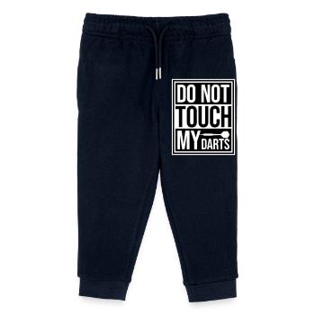 Do Not Touch My Darts Warnung Dartspieler Humor - Kinder Organic Jogginghose Mini Mover von Stanley/Stella - Navy - Vorne