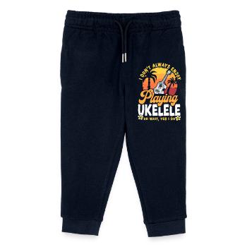 Ukulélé hawaïen Uke I Not - Pantalon de jogging enfant bio Stanley/Stella - marine - Devant