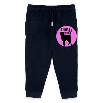 Equality Meow Cat - Kids Organic Sweatpants by Stanley/Stella - navy - Front