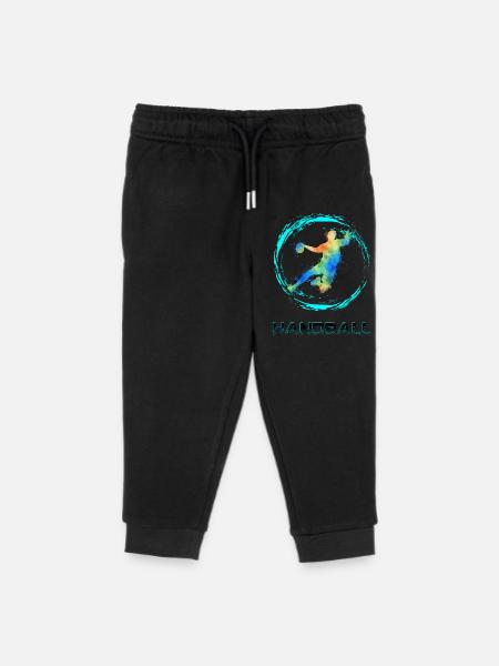 Handball Sprungrbener - Kinder Organic Jogginghose Mini Mover von Stanley/Stella - Schwarz