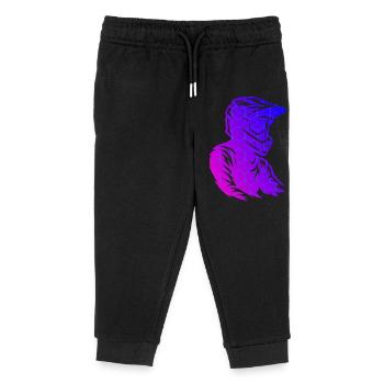 Klare Motocross Botschaft - Kinder Organic Jogginghose Mini Mover von Stanley/Stella - Schwarz - Vorne