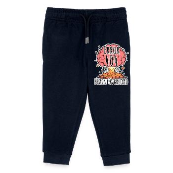 Erreur cérébrale 404 - Explosion de surcharge cérébrale ! - Pantalon de jogging enfant bio Stanley/Stella - marine - Devant