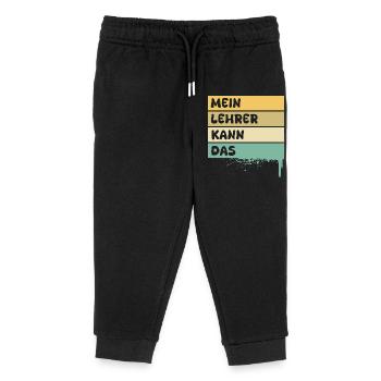 Beruf Lehrer - Kinder Organic Jogginghose Mini Mover von Stanley/Stella - Schwarz - Vorne