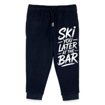 Ski You Later At The Bar Skifahren Apres Ski Bar - Kinder Organic Jogginghose Mini Mover von Stanley/Stella - Navy - Vorne