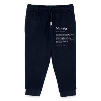 Nonnie Definition Lustige Großmutter Nana Oma Oma - Kinder Organic Jogginghose Mini Mover von Stanley/Stella - Navy - Vorne
