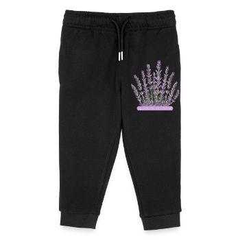 Lavendelblüten verrückt nach Lavendel - Kinder Organic Jogginghose Mini Mover von Stanley/Stella - Schwarz - Vorne