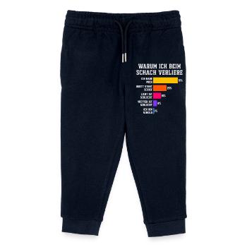 Pourquoi je perds au squash Squash - Pantalon de jogging enfant bio Stanley/Stella - marine - Devant