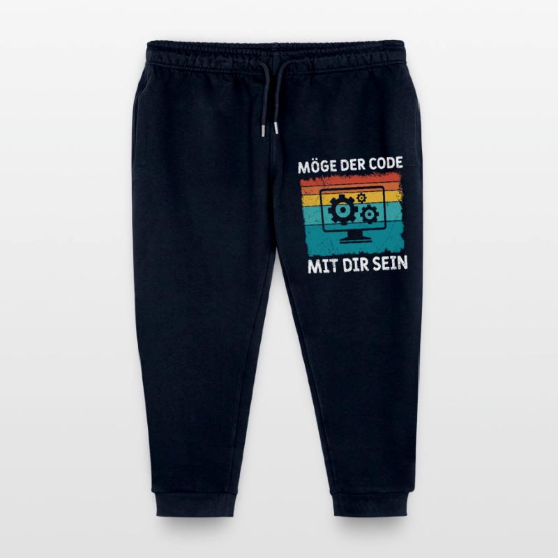 Nerd Computer MAY THE CODE BE WITH YOU FUNNY Kids Organic Sweatpants by Stanley/Stella
