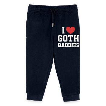 J’aime les méchants gothiques - Pantalon de jogging enfant bio Stanley/Stella - marine - Devant