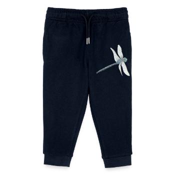 Illustration de libellule sarcelle - Pantalon de jogging enfant bio Stanley/Stella - marine - Devant