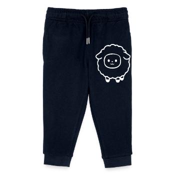 Schaf Schäfchen Lamm - Kinder Organic Jogginghose Mini Mover von Stanley/Stella - Navy - Vorne