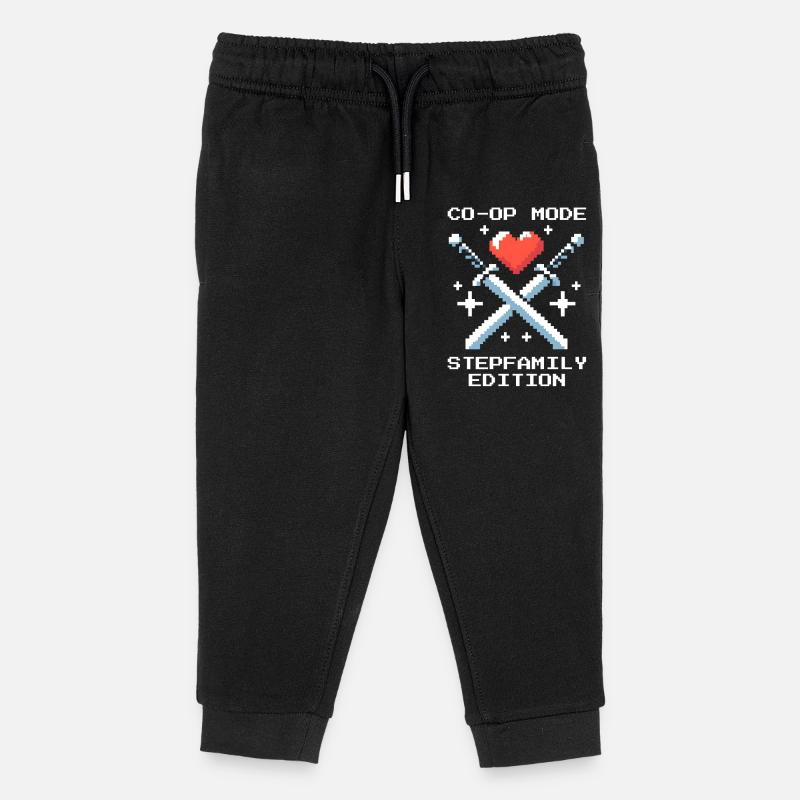 Co-Op-Modus: Stieffamilie-Edition | Patchwork - Kinder Organic Jogginghose Mini Mover von Stanley/Stella - Schwarz
