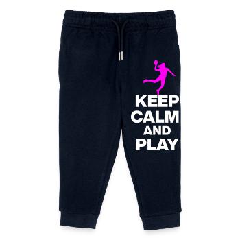 KEEP CALM AND PLAY HANDBALL! EM GIFT GERMANY s - Kids Organic Sweatpants by Stanley/Stella - navy - Front