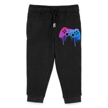 Éclaboussure de jeu - Pantalon de jogging enfant bio Stanley/Stella - noir - Devant