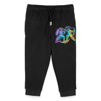 Fencing duel - Kids Organic Sweatpants by Stanley/Stella - black - Front