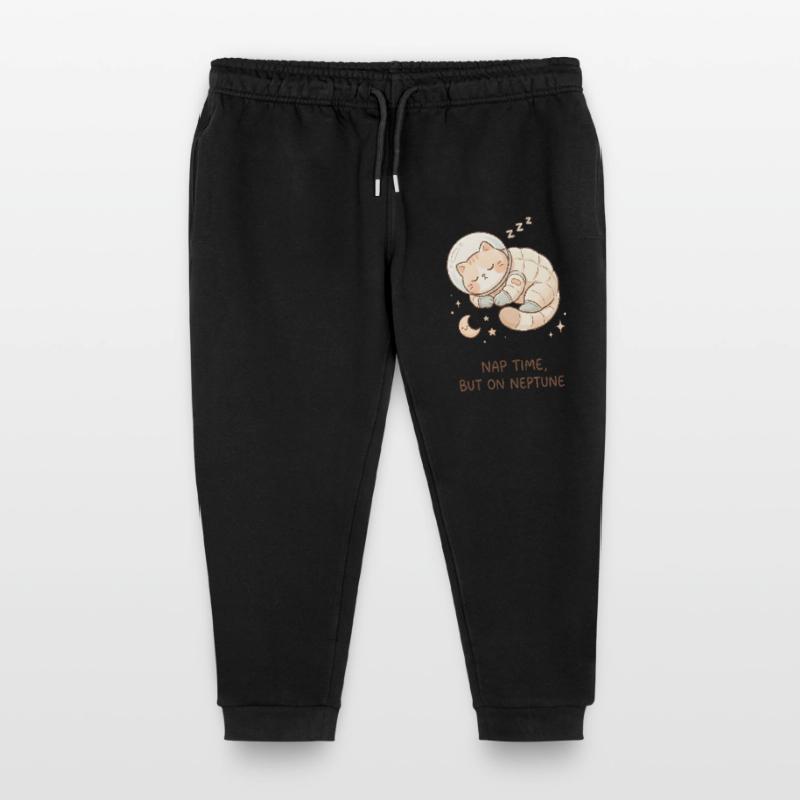 Nap Neptune | Chat de l’espace mignon Pantalon de jogging enfant bio Stanley/Stella