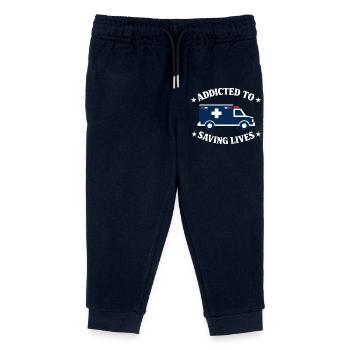 Intensive Care Paramedic Advanced EMT as Identity - Kids Organic Sweatpants by Stanley/Stella - navy - Front