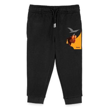 Elegant woman with hat and sunglasses - Kids Organic Sweatpants by Stanley/Stella - black - Front