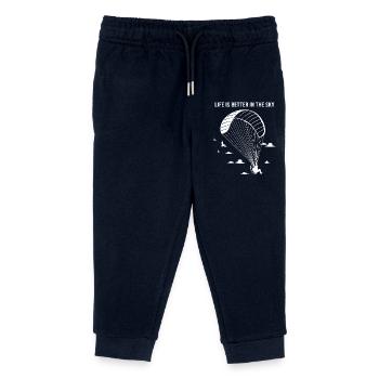 Skydive Paragliding - Kids Organic Sweatpants by Stanley/Stella - navy - Front