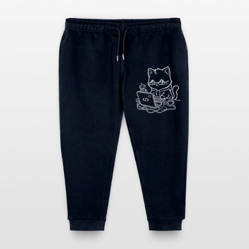 Coder Kawaii Cat Programmer Pantalon de jogging enfant bio Stanley/Stella