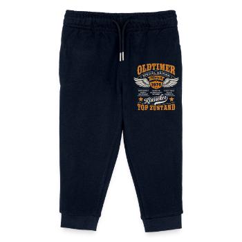 Oldtimer March 1976 - Geburtstag - Geschenk - Kinder Organic Jogginghose Mini Mover von Stanley/Stella - Navy - Vorne