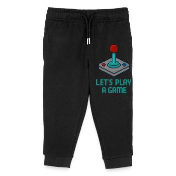 Gaming Pixel-Art Retro-Arcade - Kinder Organic Jogginghose Mini Mover von Stanley/Stella - Schwarz - Vorne