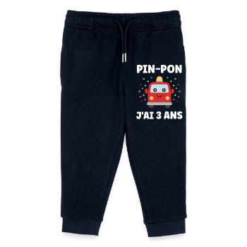 3 years - Kids Organic Sweatpants by Stanley/Stella - navy - Front