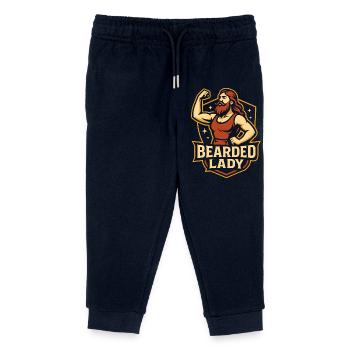 Zirkusdame mit Bart – Lustiger Kinderzirkus - Kinder Organic Jogginghose Mini Mover von Stanley/Stella - Navy - Vorne