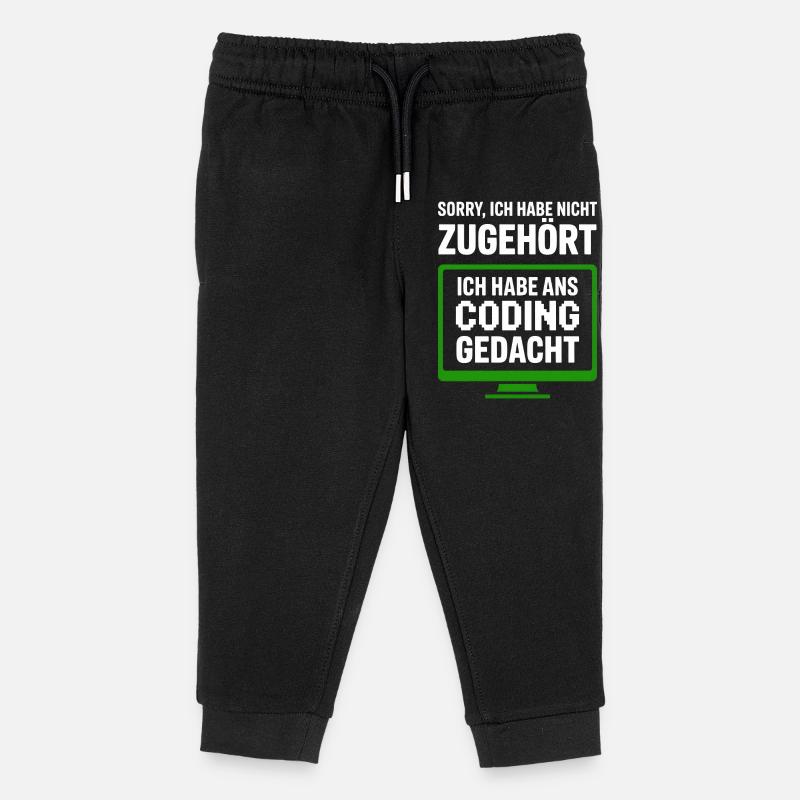 Désolé, je n’ai pas écouté le code - Pantalon de jogging enfant bio Stanley/Stella - noir