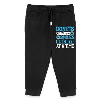 Restauration rapide en donuts - Pantalon de jogging enfant bio Stanley/Stella - noir - Devant