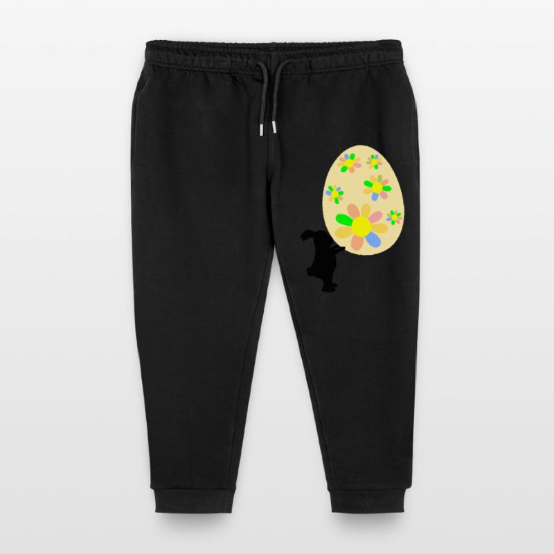 Easter Bunny Bunny Easter Gifts Easter Eggs Kids Organic Sweatpants by Stanley/Stella