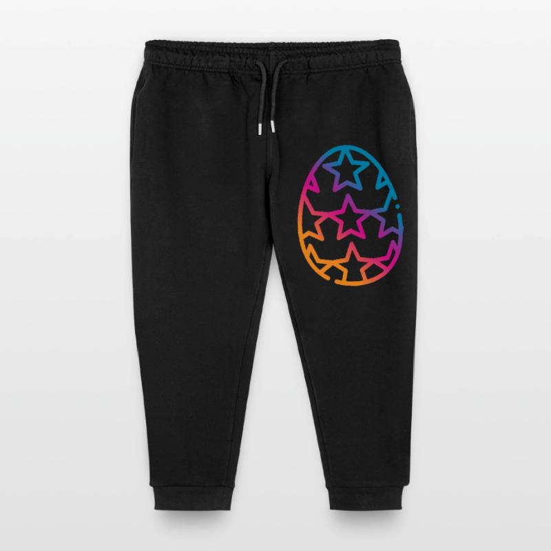 Colorful Easter Egg Easter Kids Organic Sweatpants by Stanley/Stella
