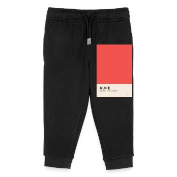 Ruhe entsteht durch Abstand Poster - Kinder Organic Jogginghose Mini Mover von Stanley/Stella - Schwarz - Vorne