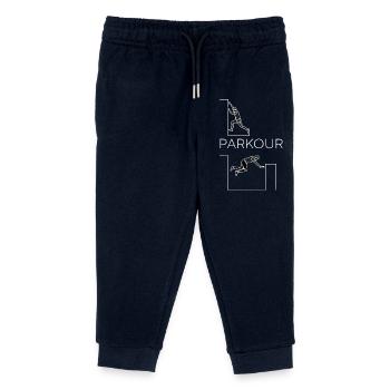 Parkour Freerunning Minimalist - Kinder Organic Jogginghose Mini Mover von Stanley/Stella - Navy - Vorne
