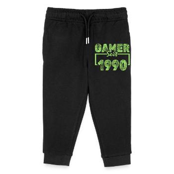 1990 - Kids Organic Sweatpants by Stanley/Stella - black - Front