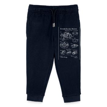 Moteur de plans de machine électrique - Pantalon de jogging enfant bio Stanley/Stella - marine - Devant