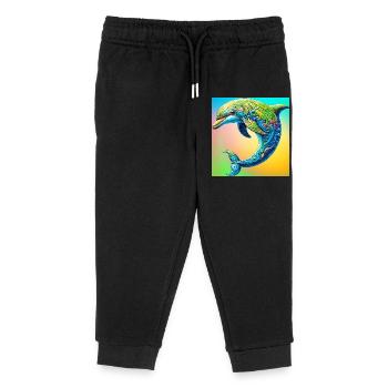 dauphin - Pantalon de jogging enfant bio Stanley/Stella - noir - Devant
