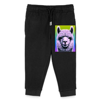 Alpaca - Kids Organic Sweatpants by Stanley/Stella - black - Front