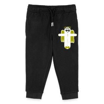 Croix Crucifix Ange Protecteur - Pantalon de jogging enfant bio Stanley/Stella - noir - Devant