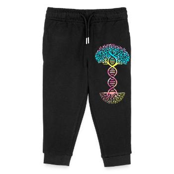 Molécule formule structurale - Pantalon de jogging enfant bio Stanley/Stella - noir - Devant