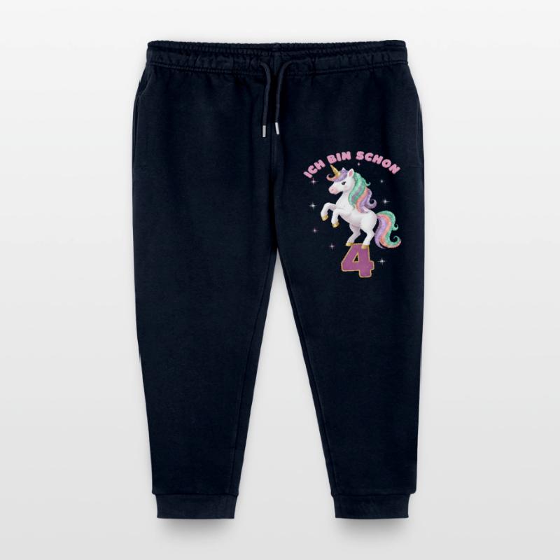 5. Geburtstag Einhorn Mädchen Ich bin schon 5 Kinder Organic Jogginghose Mini Mover von Stanley/Stella