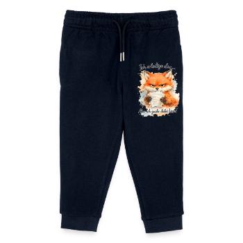 Lustiger Spruch Arbeit Büro Job Fuchs - Kinder Organic Jogginghose Mini Mover von Stanley/Stella - Navy - Vorne