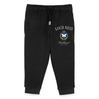 Loch Ness Schottland Wappen Krone – Reise Souvenir - Kinder Organic Jogginghose Mini Mover von Stanley/Stella - Schwarz - Vorne