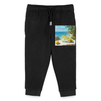 Salty Lemon Strandzauber 87 - Kinder Organic Jogginghose Mini Mover von Stanley/Stella - Schwarz - Vorne