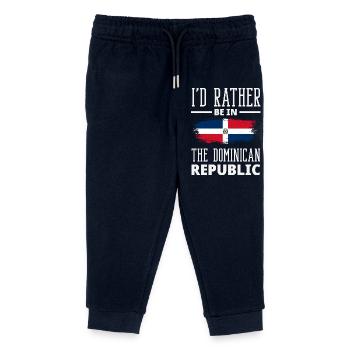 Drapeau de la République dominicaine Dom Rep Pride - Pantalon de jogging enfant bio Stanley/Stella - marine - Devant