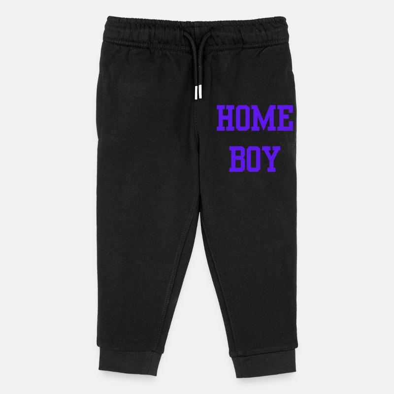 HB Home Boy Hambourg - Pantalon de jogging enfant bio Stanley/Stella - noir