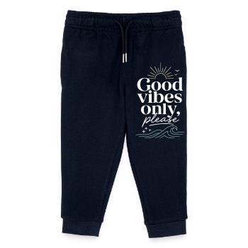 Gute Vibes Nur Bitte – Sonne & Meer - Kids Organic Sweatpants by Stanley/Stella - navy - Front